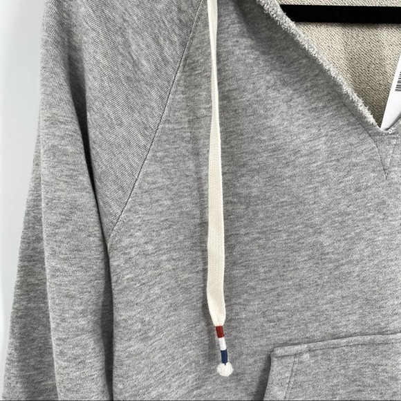 NEW J. Crew Garment Dyed V-Neck Hoodie Sweatshirt - Picture 9 of 13
